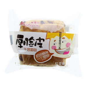 麦得久红豆味厚脸皮千层面包