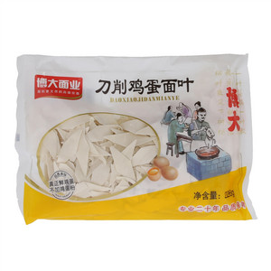 博大刀削鸡蛋面叶
