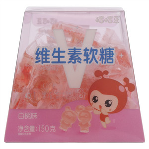 咭咭豆白桃味维生素软糖