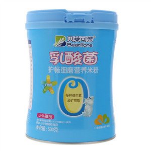 贝莱可亲DHA番茄乳酸菌护畅细磨营养米粉