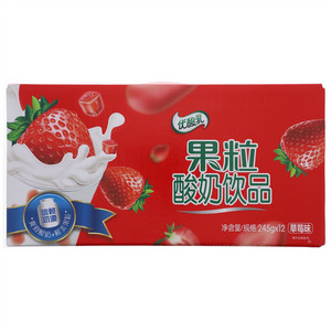 伊利草莓味酸奶饮品