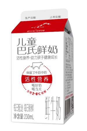 长富儿童巴氏鲜奶