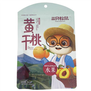 三只松鼠Three Squirrels小脑袋系列黄干桃