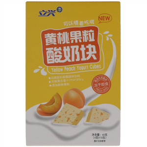 立兴黄桃果粒酸奶块