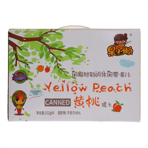 天同时代果小懒黄桃罐头