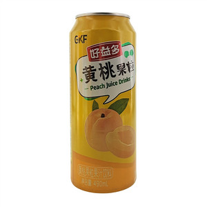好益多黄桃果粒果汁饮料
