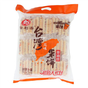 倍利客台湾风味米饼（胡萝卜味）