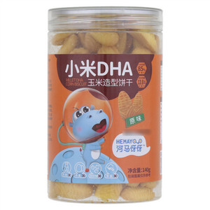 河马伢伢小米DHA玉米造型饼干（原味）