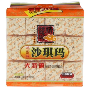 精益珍鸡蛋味沙琪玛666g