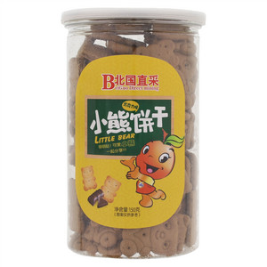 北国直采巧克力味小熊饼干