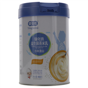 婴贝尼小米淮山强化铁益生菌蒸米乳