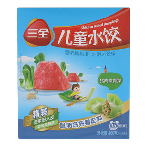 三全猪肉嫩青菜儿童水饺