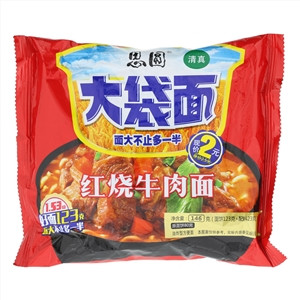 思圆大袋面红烧牛肉面