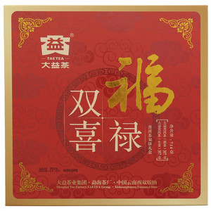 福禄双喜（大益普洱生茶357克+大益普洱熟茶357克）714克