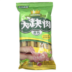 龙大肉食大块肉香肠