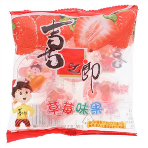 喜之郎90克草莓味果冻