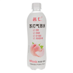 明仁明仁堂水蜜桃味苏打气泡水 汽水 