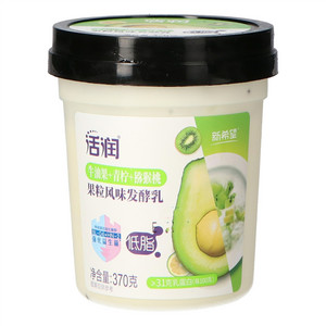 活润牛油果+青柠+猕猴桃果粒风味发酵乳