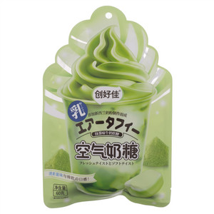 创好佳宏源空气奶空气奶糖抹茶味牛奶软糖