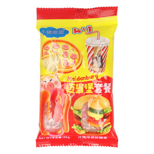 小猪甜甜迈当堡套餐(披萨+可乐+热狗+汉堡)