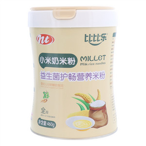 比比乐小米奶米粉益生菌护畅营养米粉（听）
