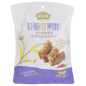 藤桥牌全新轻盐轻食系列甜辣味轻脆ken鸭脖