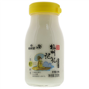 双峰杭州记忆柠檬口味风味酸牛奶