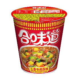 合味道标准杯五香牛肉风味杯面