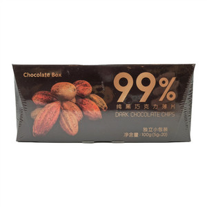 熊巧巧纯黑薄片巧克力