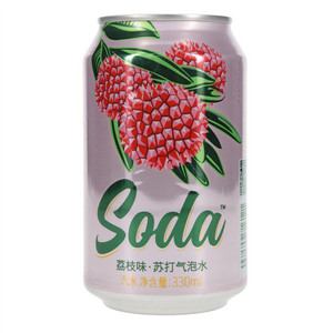 名仁荔枝味 苏打气泡水 汽水