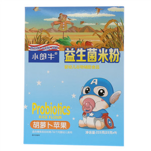 小郎牛胡萝卜苹果益生菌营养米粉