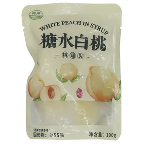 鲁海糖水白桃(桃罐头)