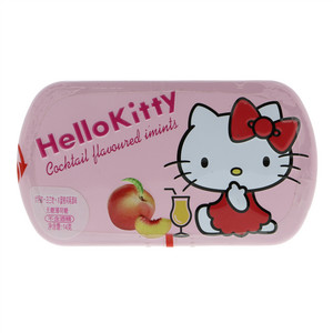 Sanrio Hello Kitty 无糖薄荷糖（伏特加+白兰地+水蜜桃鸡尾酒味）14克