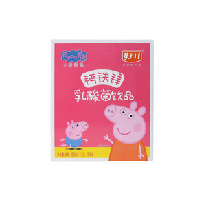 好+1小猪佩奇草莓味钙铁锌乳酸菌饮品