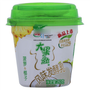 伊利大果粒菠萝&椰子风味发酵乳