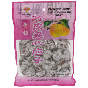 金鱼化核陈皮夹心应子
