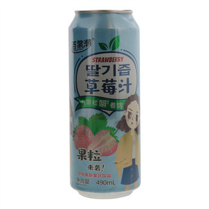 百果潮草莓果粒果汁饮品