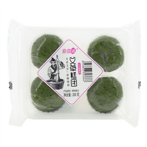 食滋源艾草糕团红豆蛋黄味