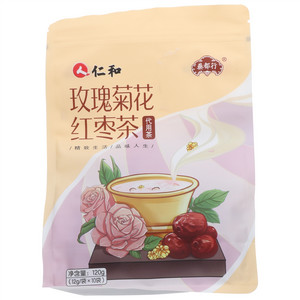 仁和药都行玫瑰菊花红枣茶