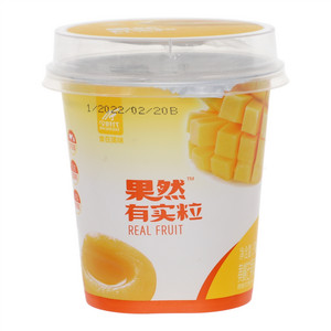今时代果然有实粒黄桃芒果风味发酵乳