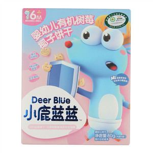 小鹿蓝蓝婴幼儿有机树莓椰子饼干
