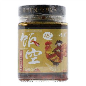 德庄饭空45°香辣豆豉鸡丁油辣椒
