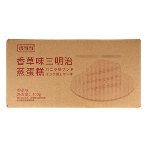 百乐芬香当当香草味三明治蒸蛋糕