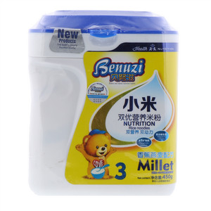 贝努滋香蕉燕麦配方小米双优营养米粉