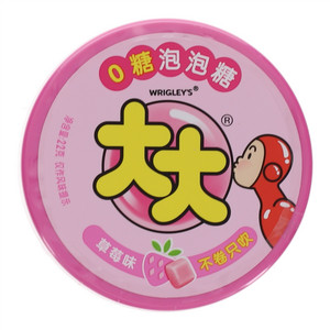 大大0糖泡泡糖-草莓味 22g