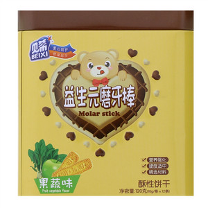 贝希果蔬味酥性饼干益生元磨牙棒