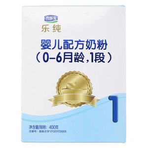 君乐宝 乐纯婴儿配方奶粉（0-6月龄，1段）