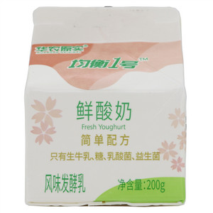 华农原实均衡1号简单配方鲜酸奶风味发酵乳