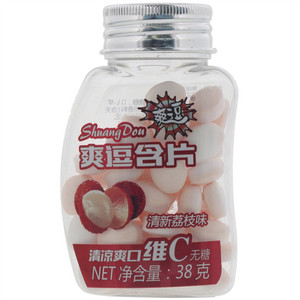 爽逗清新荔枝味含片