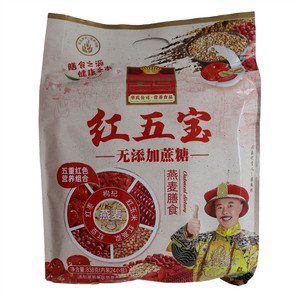 皇世无添加蔗糖红五宝燕麦片